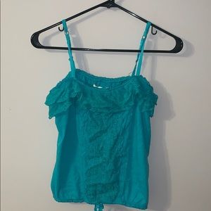 Lacey blue top
